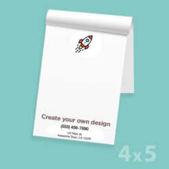 Create your own 4 x 5 note pad