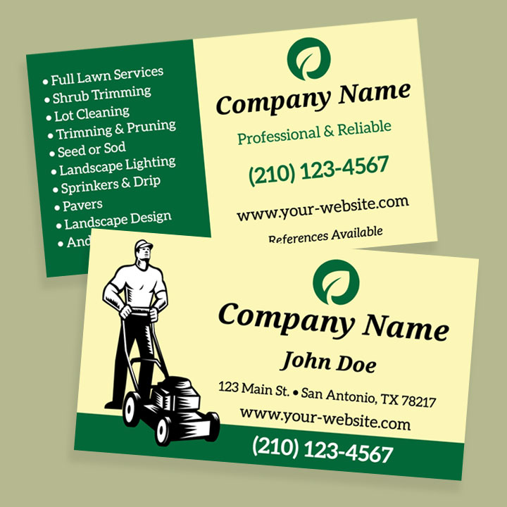 Lawn Care Business Cards Examples Ubicaciondepersonas cdmx gob mx