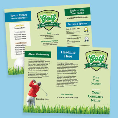Golf Theme Tri-fold Brochure