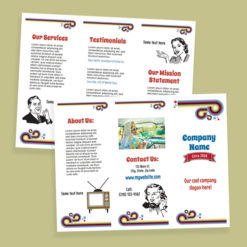 Retro Theme Tri-Fold Brochure