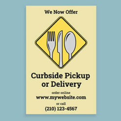 Customize Curbside Pick and Delivery Poster