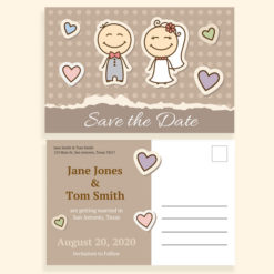 Customize this Wedding Save the Date Postcard