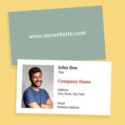 Customize your own 2-Sided Photo Business Card