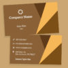 Customize this Abstract Browns Business Card