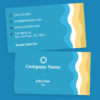 Customize this Beach Colors Theme Business Card