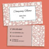 Customize this Flowers Business Card Template