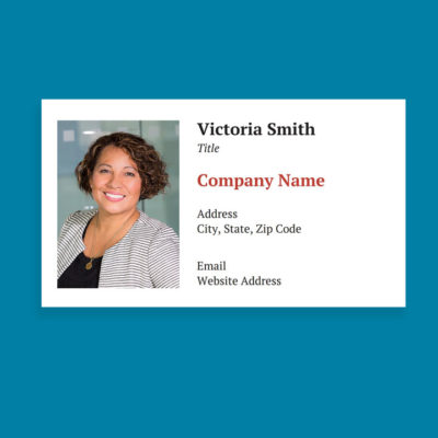Customize your own Photo Business Card