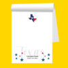 Customize this Texas Shaped Flag Note Pad