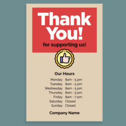 Customize this Thank You Poster