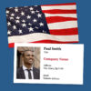 Customize this USA Flag Business Card