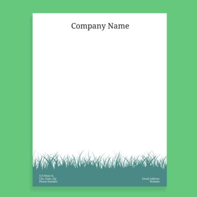 Customize this Grass Letterhead Template