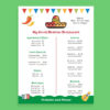 Customize this Mexican Food Menu