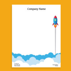 Customize this Rocket Letterhead Template